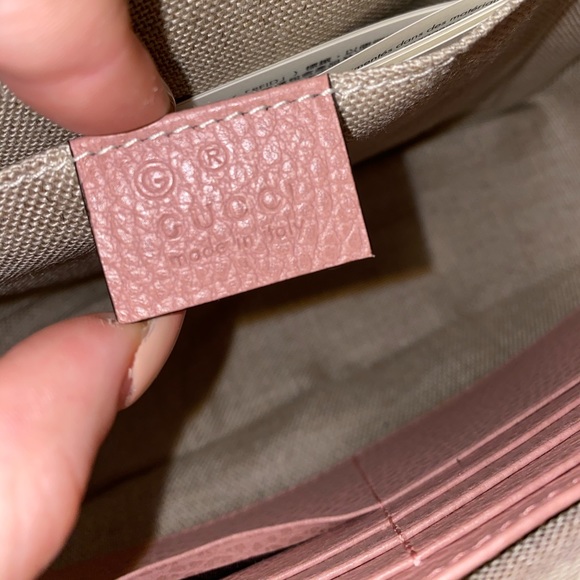 GUCCI beige pink canvas leather GG guccissima bree - Picture 12 of 14